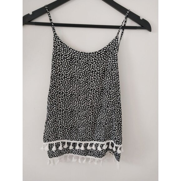 NWT Mini Molly Girls Black Bird Spaghetti Strap Camisole Shirt Sz 12/14 - Picture 1 of 10